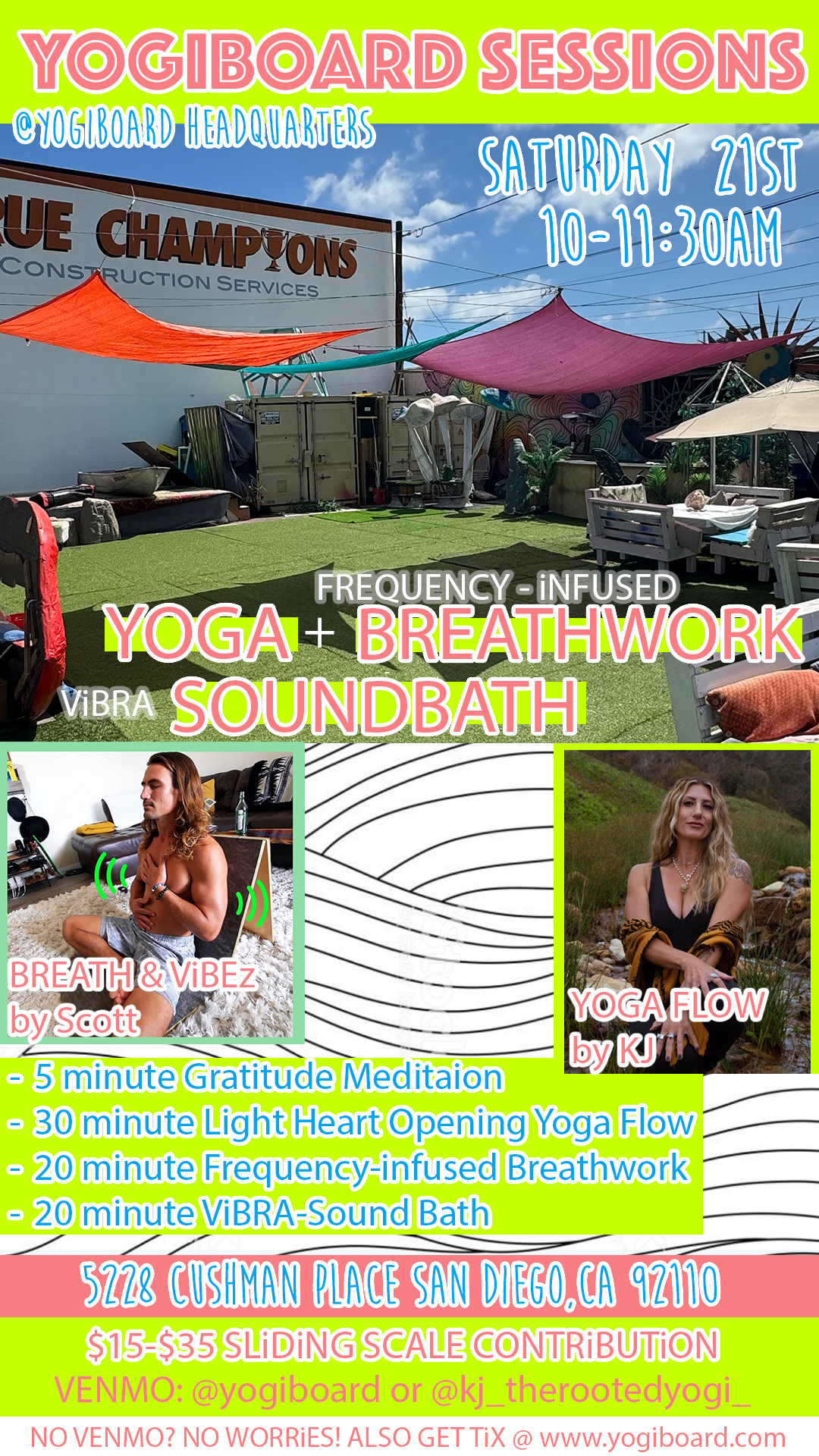 YOGiBOARD SESSiONS TiCKET